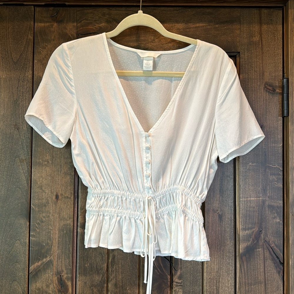 H&M Swiss dot crop top